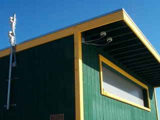 Fieldhouse CCTV Coverage with microwave