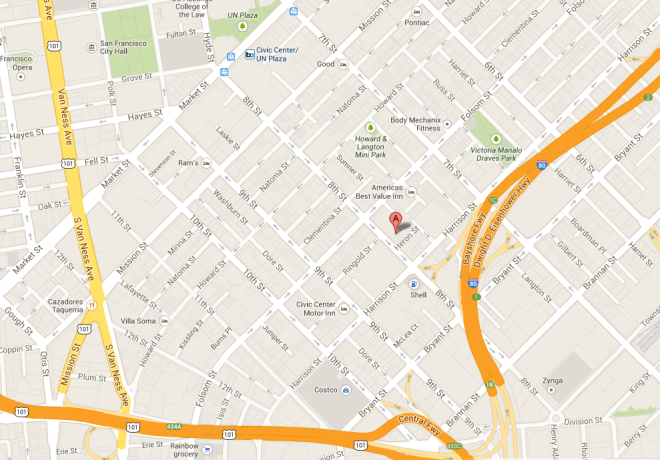 Map to SFMI's offices