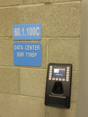 Biometric Reader used to secure access to SFO's Data Center.
